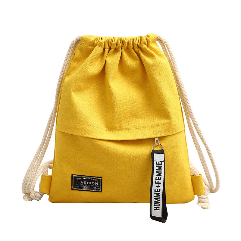 Mochila de lona de cordón al por mayor